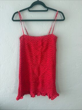 Billabong Red Spotted Mini Dress